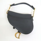 Dior Saddle Bag Mini Black Gold Calf Leather — view 2