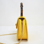 Gucci Bamboo Satin Shoulder Bag Gold — view 3
