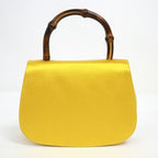Gucci Bamboo Satin Shoulder Bag Gold — view 2