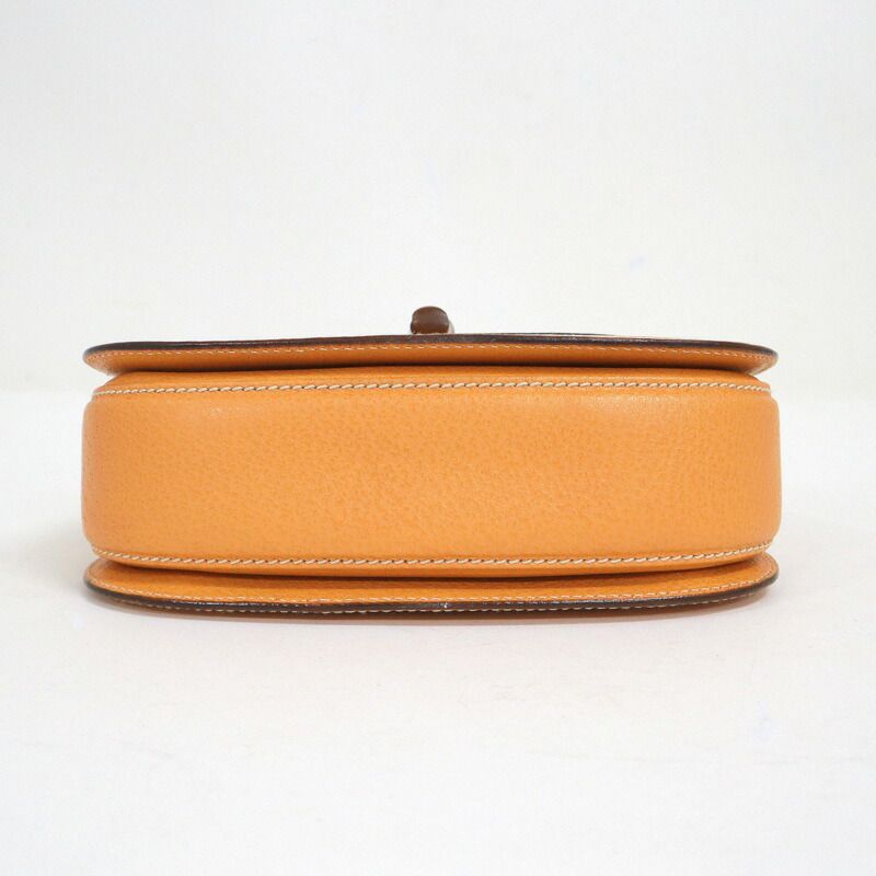 Gucci Bamboo 2-Way Shoulder Bag Leather Brown Gold — view 4