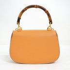 Gucci Bamboo 2-Way Shoulder Bag Leather Brown Gold — view 2