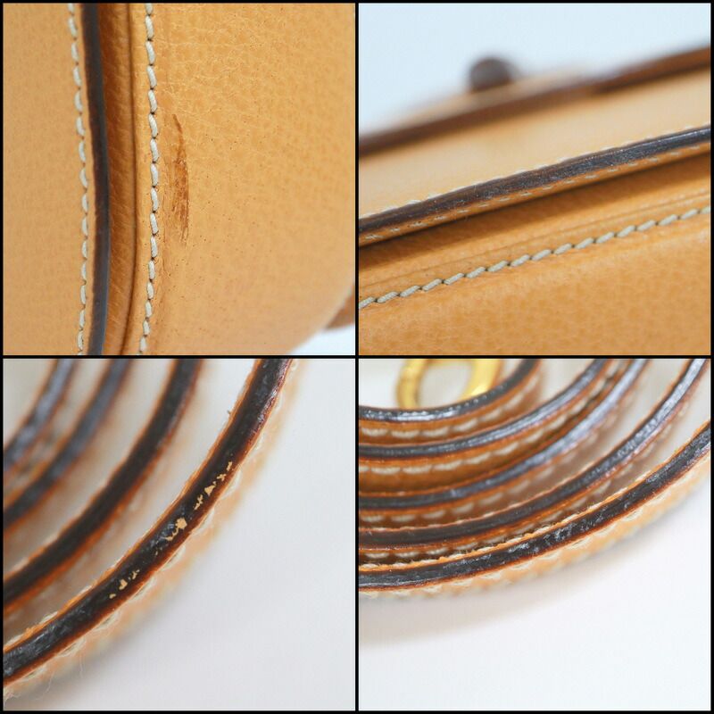 Gucci Bamboo 2-Way Shoulder Bag Leather Brown Gold — view 8