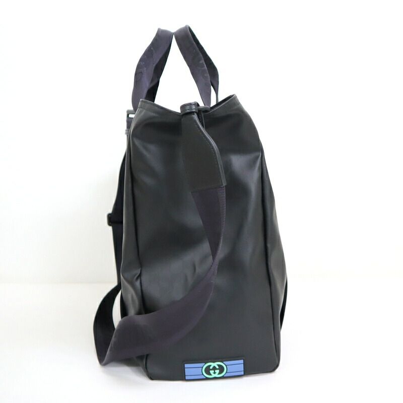Gucci 2-Way Tote Matte Crystal GG Canvas Black — view 4