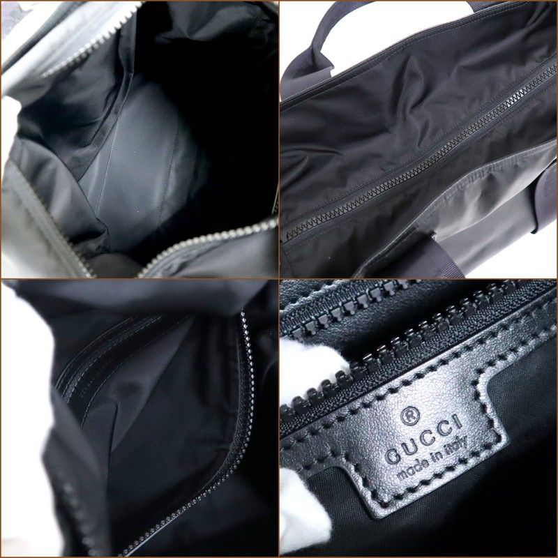 Gucci 2-Way Tote Matte Crystal GG Canvas Black — view 7