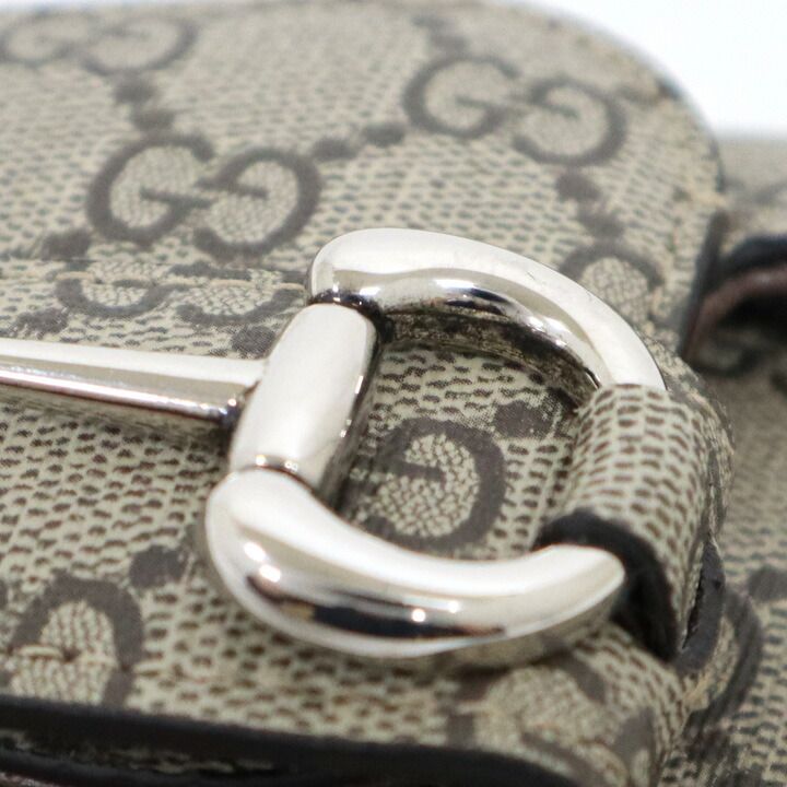 Gucci Horsebit Shoulder Bag GG Supreme Brown — view 5