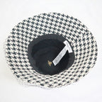 Dior Hat with Lace Decoration Houndstooth Pattern Polyester Black 58 — view 5