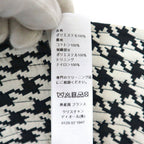 Dior Hat with Lace Decoration Houndstooth Pattern Polyester Black 58 — view 7
