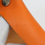 Hermes Vidoposh Midosuji Store Limited Orange Leather Shoulder Bag — view 9