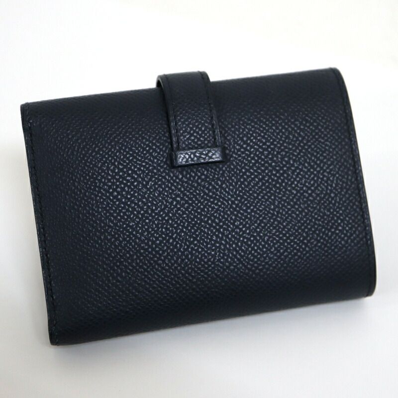 Hermes Bearn Combination Blue Navy Gold Epsom — view 2