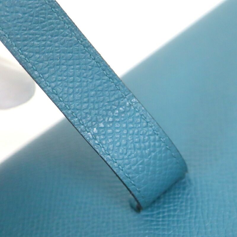 Hermes Bearn Souffle Verso Wallet Bicolor Veil Boss Folle Deep Blue Vale Bosphor — view 5