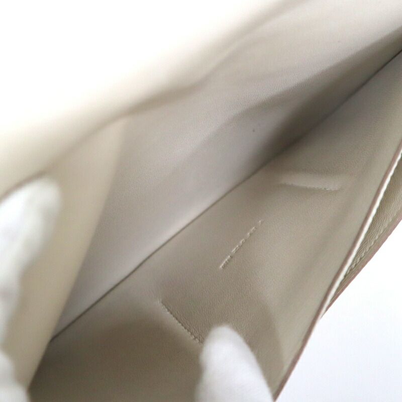 Hermes Dogon Duo GM Bifold Wallet Togo Cles Silver — view 8