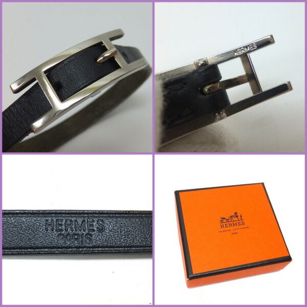 Hermes Api 3 Bracelet Black Silver — view 5