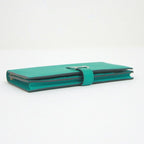 Hermes Bearn Souffle Bifold Wallet Epsom Vert Jade Silver — view 3
