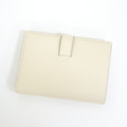 Hermes New-h Passant Compact Fold Wallet Cles Silver Epsom — view 2