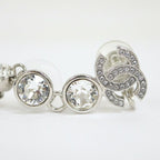 Chanel Earrings Silver Crystal — view 6