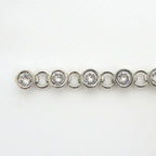 Chanel Earrings Silver Crystal — view 3