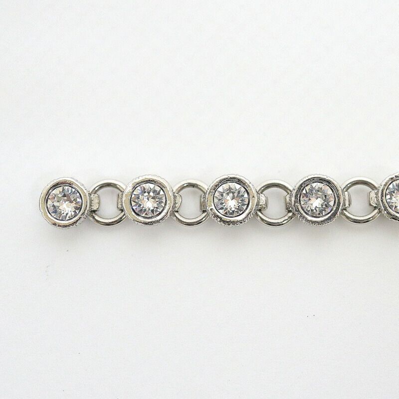 Chanel Earrings Silver Crystal — view 3