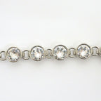 Chanel Earrings Silver Crystal — view 4