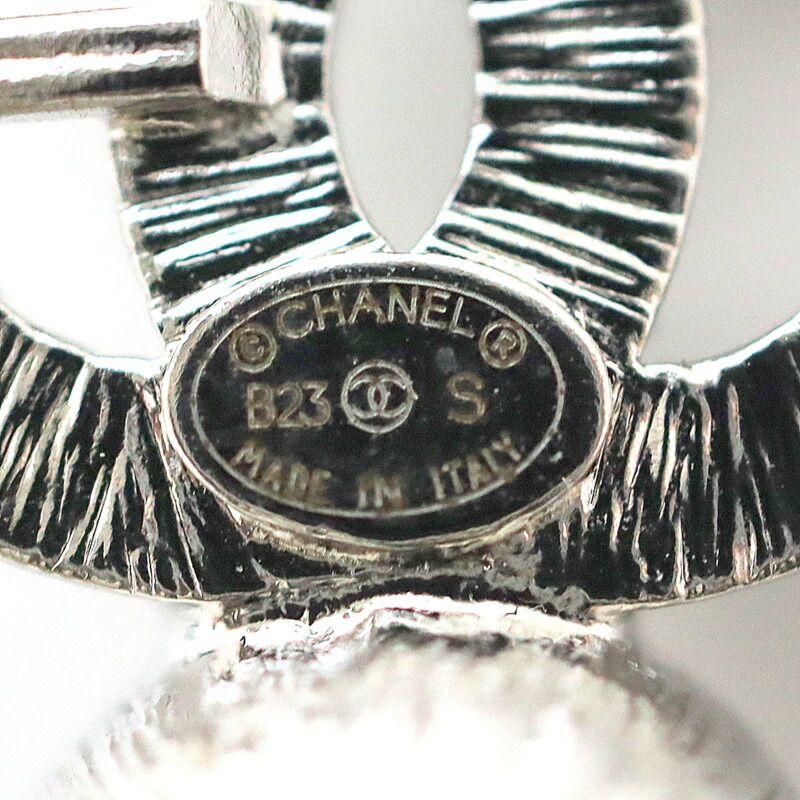 Chanel Earrings Silver Crystal — view 9