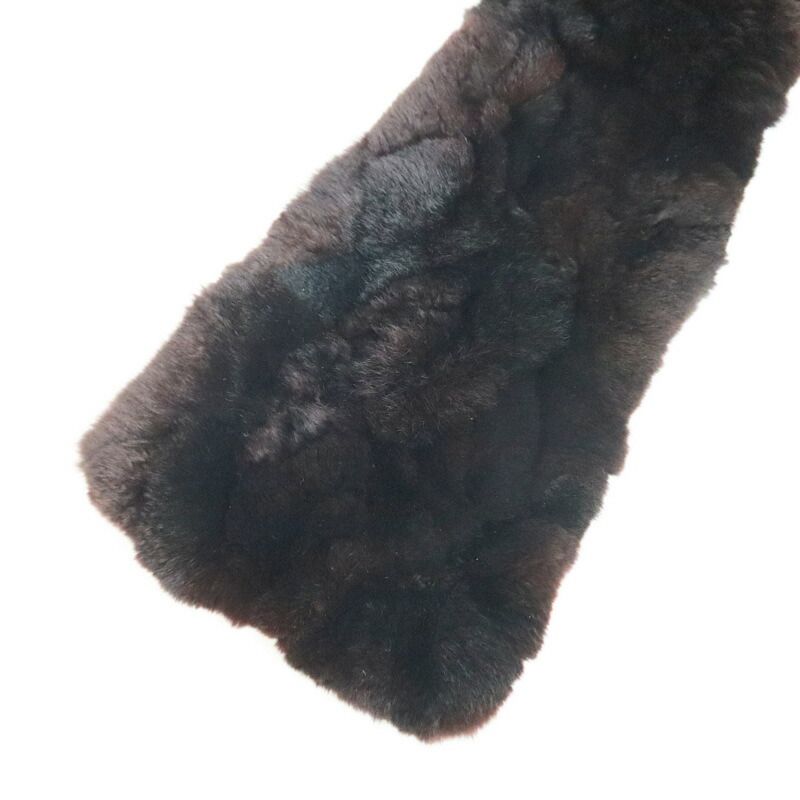 Chanel Lapinfa Scarf Brown Rabbitfa Silk — view 2