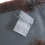 Chanel Lapinfa Scarf Brown Rabbitfa Silk — view 6