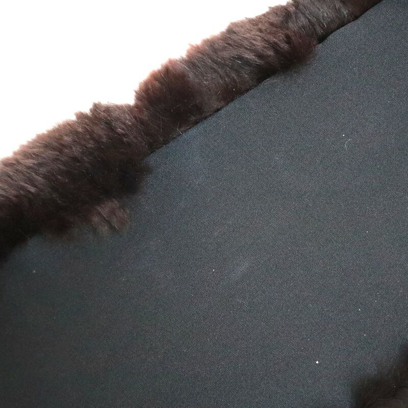 Chanel Lapinfa Scarf Brown Rabbitfa Silk — view 4