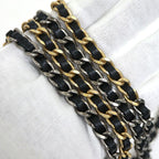 Chanel Quilted Chain Wallet 19 Lambskin Black Gold Silver — view 7