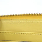 Chanel Zip Around Wallet Yellow Lambskin Digits — view 6