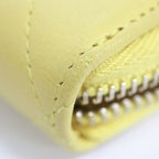 Chanel Zip Around Wallet Yellow Lambskin Digits — view 5