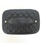 Chanel Timeless Classic Vanity Bag Caviar Leather Black Gold Champagne — view 4