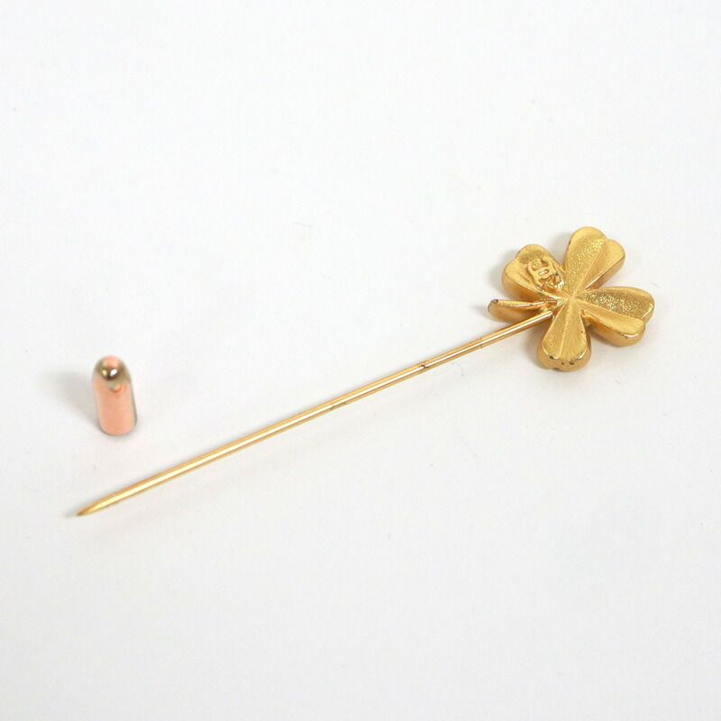 Chanel Pin Brooch Clover Gold — view 5