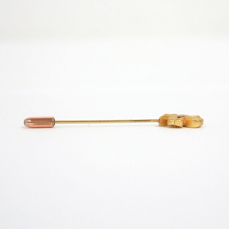 Chanel Pin Brooch Clover Gold — view 4