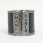 Chanel Ring Black Metal Leather — view 6