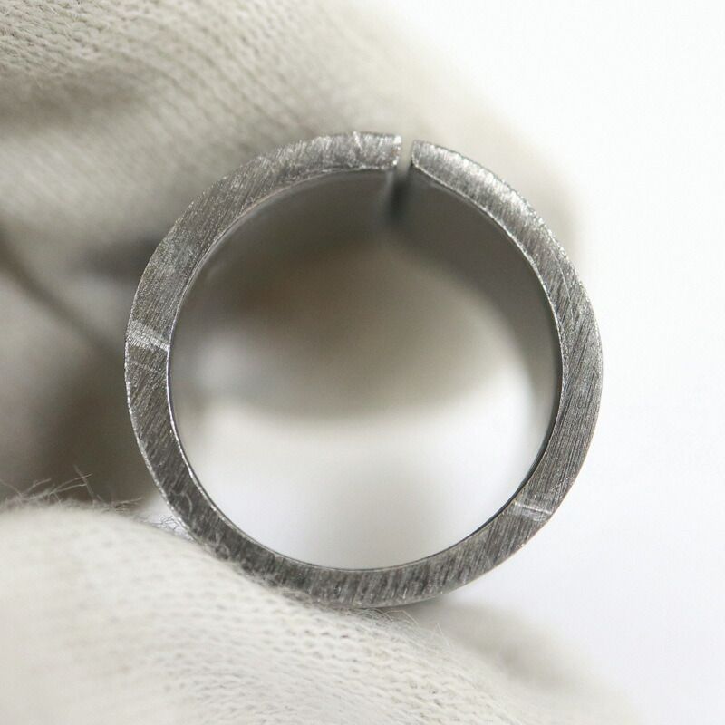 Chanel Ring Black Metal Leather — view 8