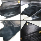 Chanel Quilted Shoulder Bag Lambskin Bicolor Black Red — view 5