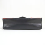 Chanel Quilted Shoulder Bag Lambskin Bicolor Black Red — view 4