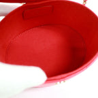 Chanel Vanity Bag Bicolor Leather Red Gold — view 5