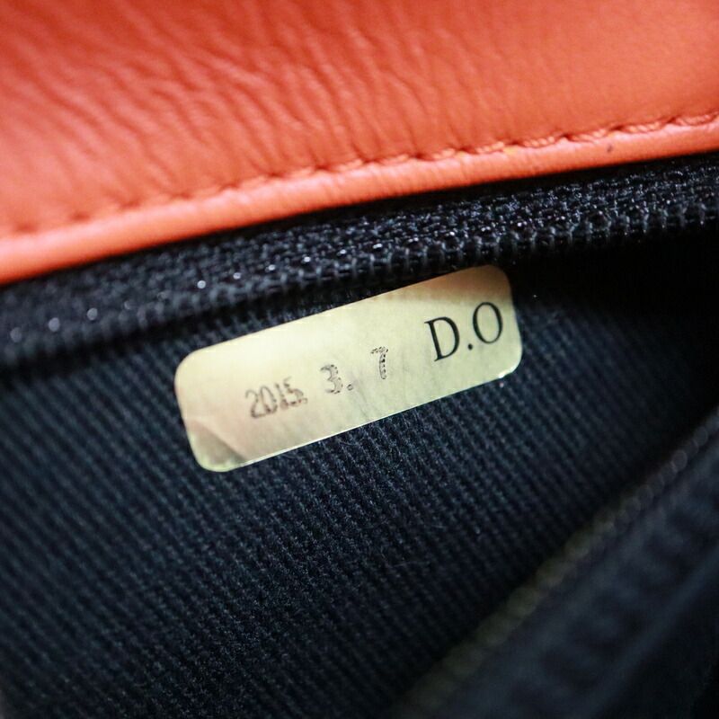 Chanel Quilted Enamel Chain Shoulder Orange Silver Patent — view 7