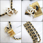 Chanel Vanity Chain Shoulder Bag Lambskin Black Gold — view 8