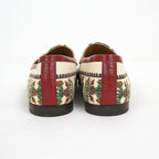 Gucci Anniversary Horsebit Accent Jaguar Drofa 8.5 Ivory Print — view 5