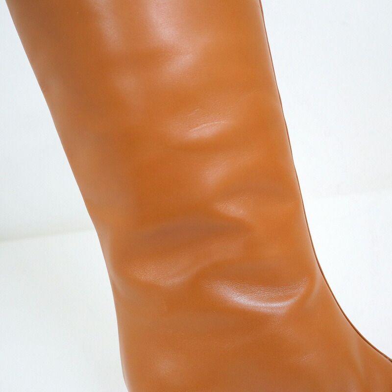 Gucci Adidas Long Boots Knee High 36.5 Brown — view 7