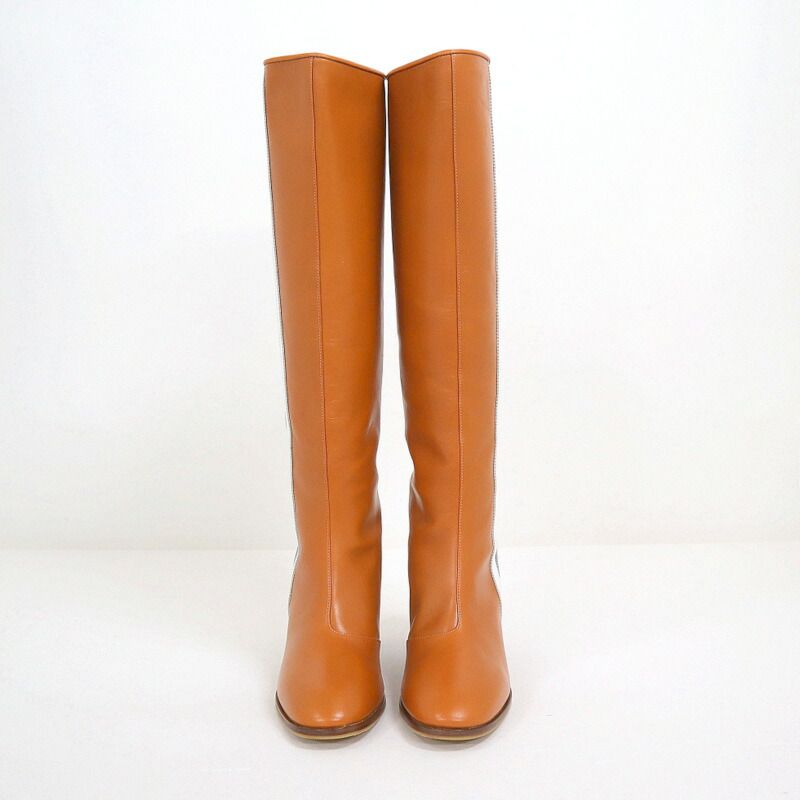 Gucci Adidas Long Boots Knee High 36.5 Brown — view 2