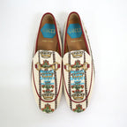 Gucci Anniversary Horsebit Accent Jaguar Drofa 8 Ivory Print — view 2