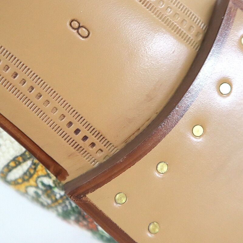 Gucci Anniversary Horsebit Accent Jaguar Drofa 8 Ivory Print — view 9