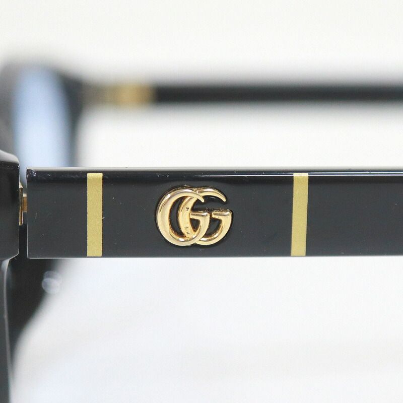 Gucci Sunglasses Acetate Black Blue Lens — view 5