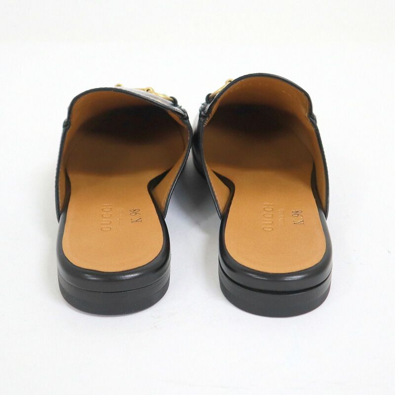 Gucci Prince Town Leather Slippers Taiga Black 35 — view 5