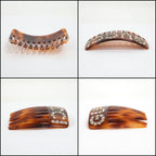 Gucci Hair Comb Brown Rhinestone Plastic — view 4