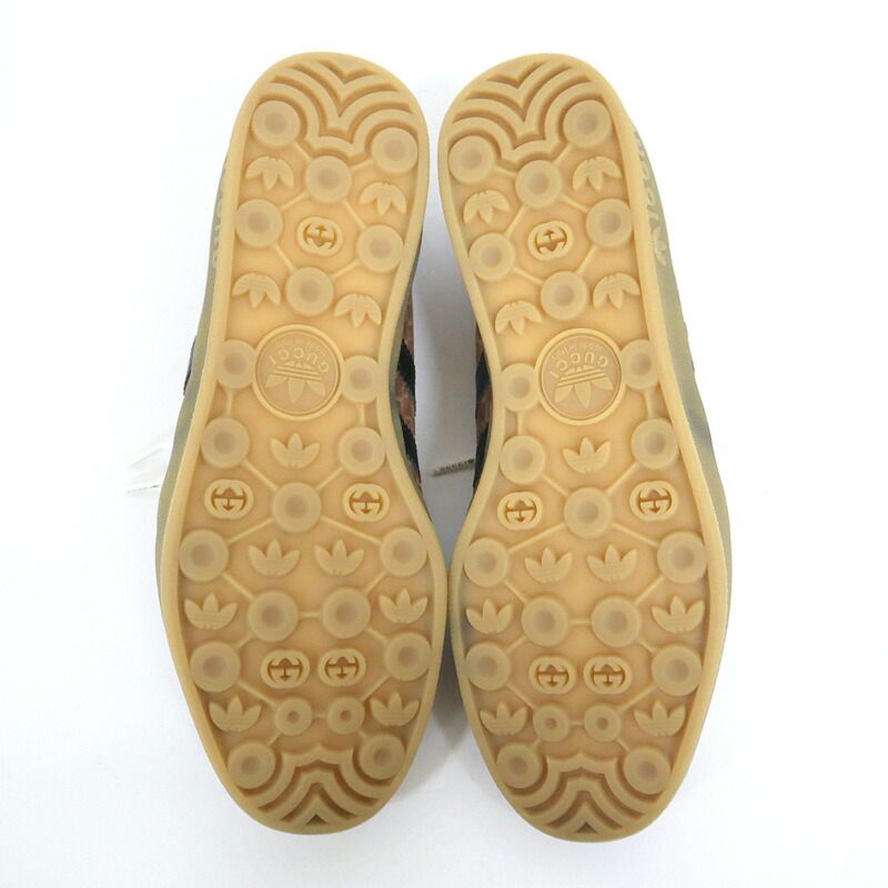Gucci Adidas Gazelle Sneakers Brown — view 3