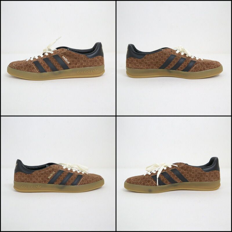 Gucci Adidas Gazelle Sneakers Brown — view 6
