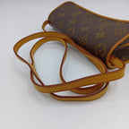Louis Vuitton Monogram Pochette Twin PM Shoulder Bag Brown — view 4